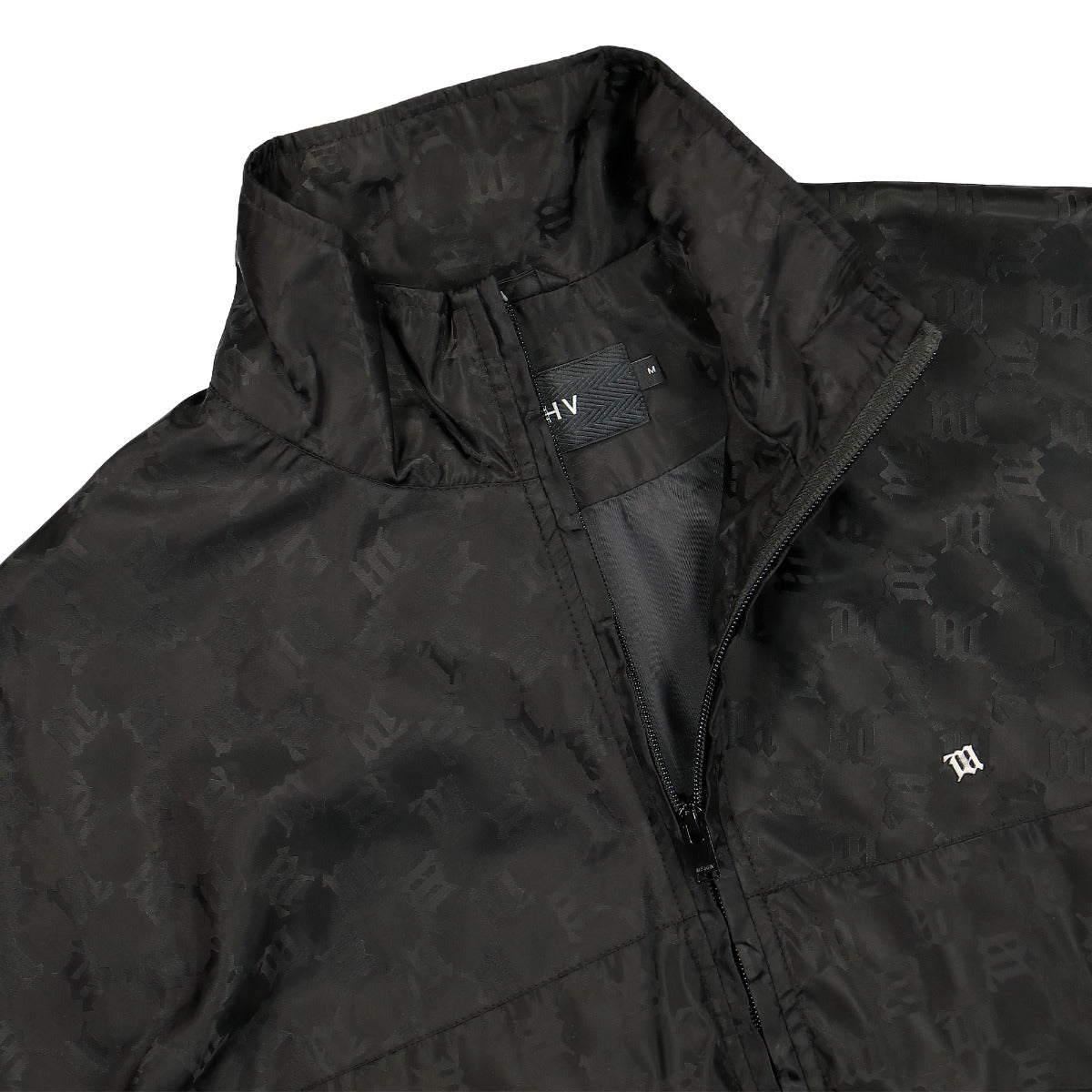 Black Monogram Nylon Track Jacket | GATE