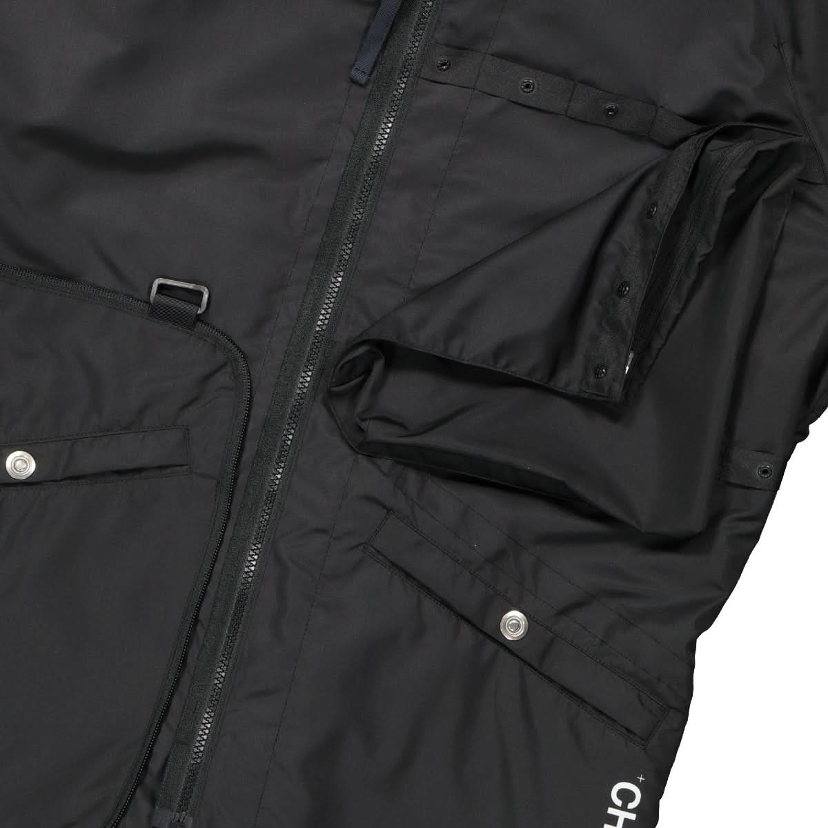 Poliquant Nylon Coat Black Detail view 3 | Gate