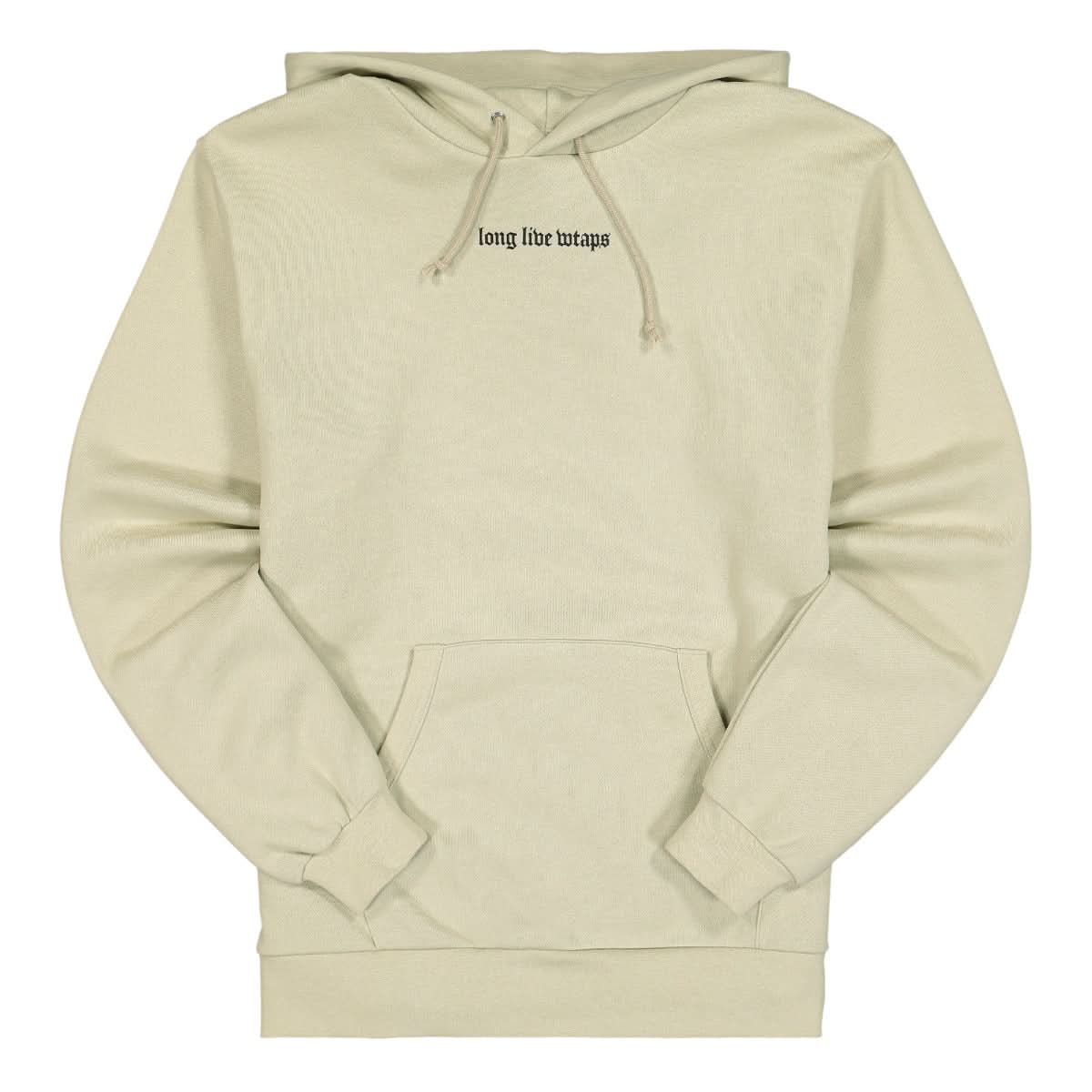 WTAPS LLW Hooded Sweatshirt Beige Detail view 1 | Gate