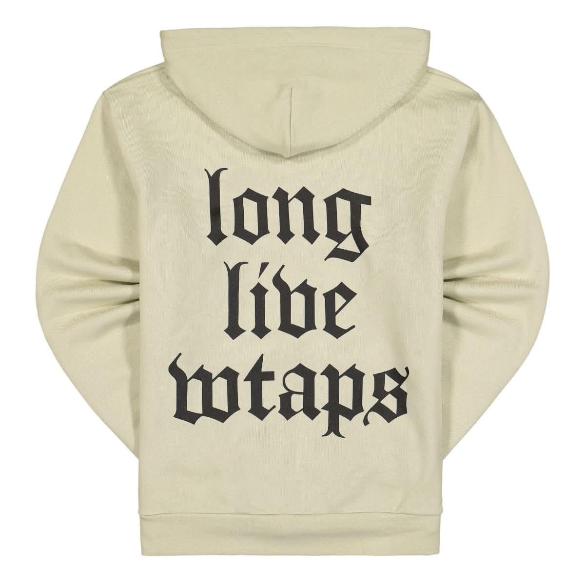 WTAPS LLW Hooded Sweatshirt Beige Detail view 1 | Gate