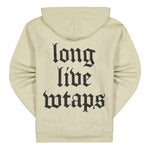 WTAPS LLW Hooded Sweatshirt Beige Detail view 2 | Gate