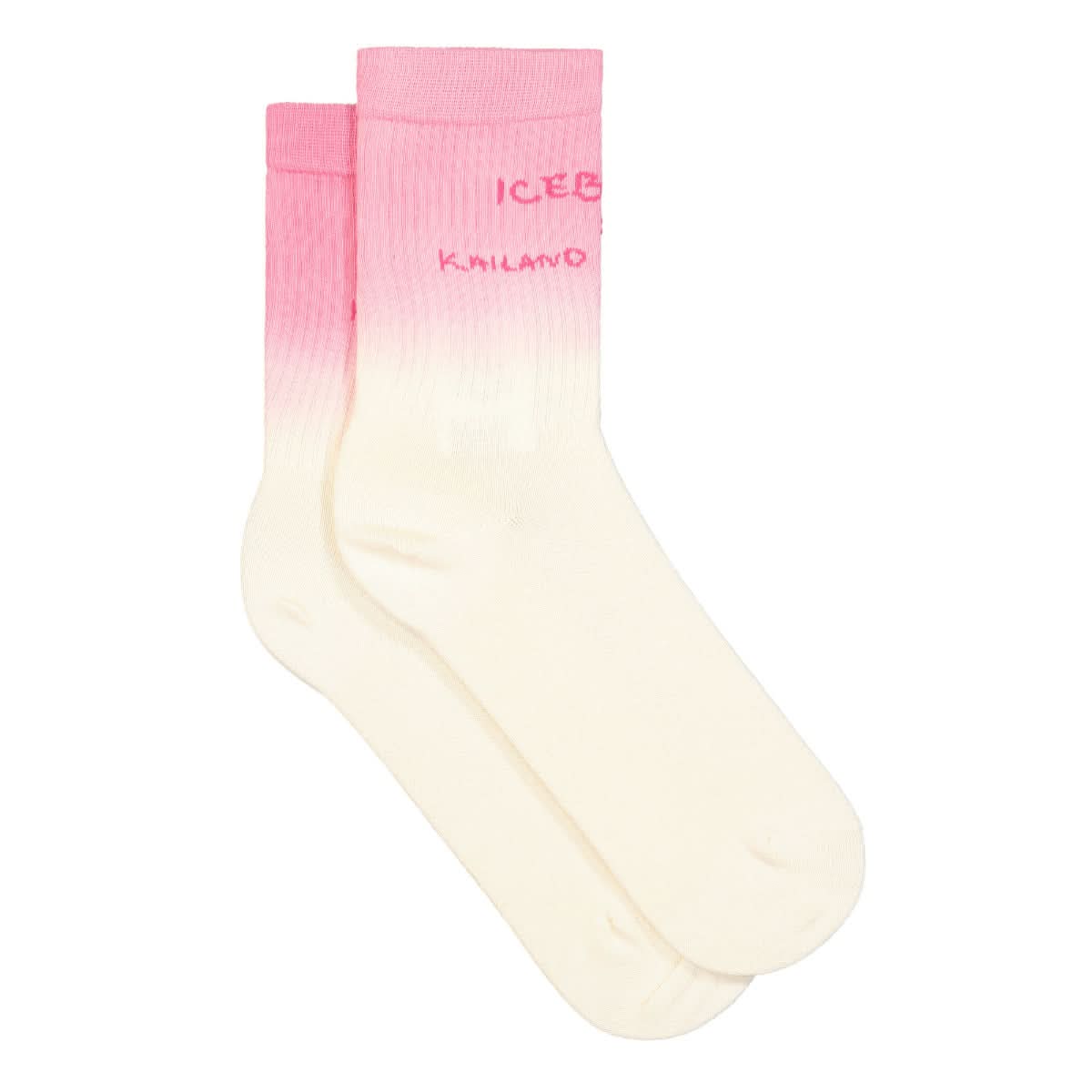 Iceberg Socks White,Pink Detail view 2 | Gate