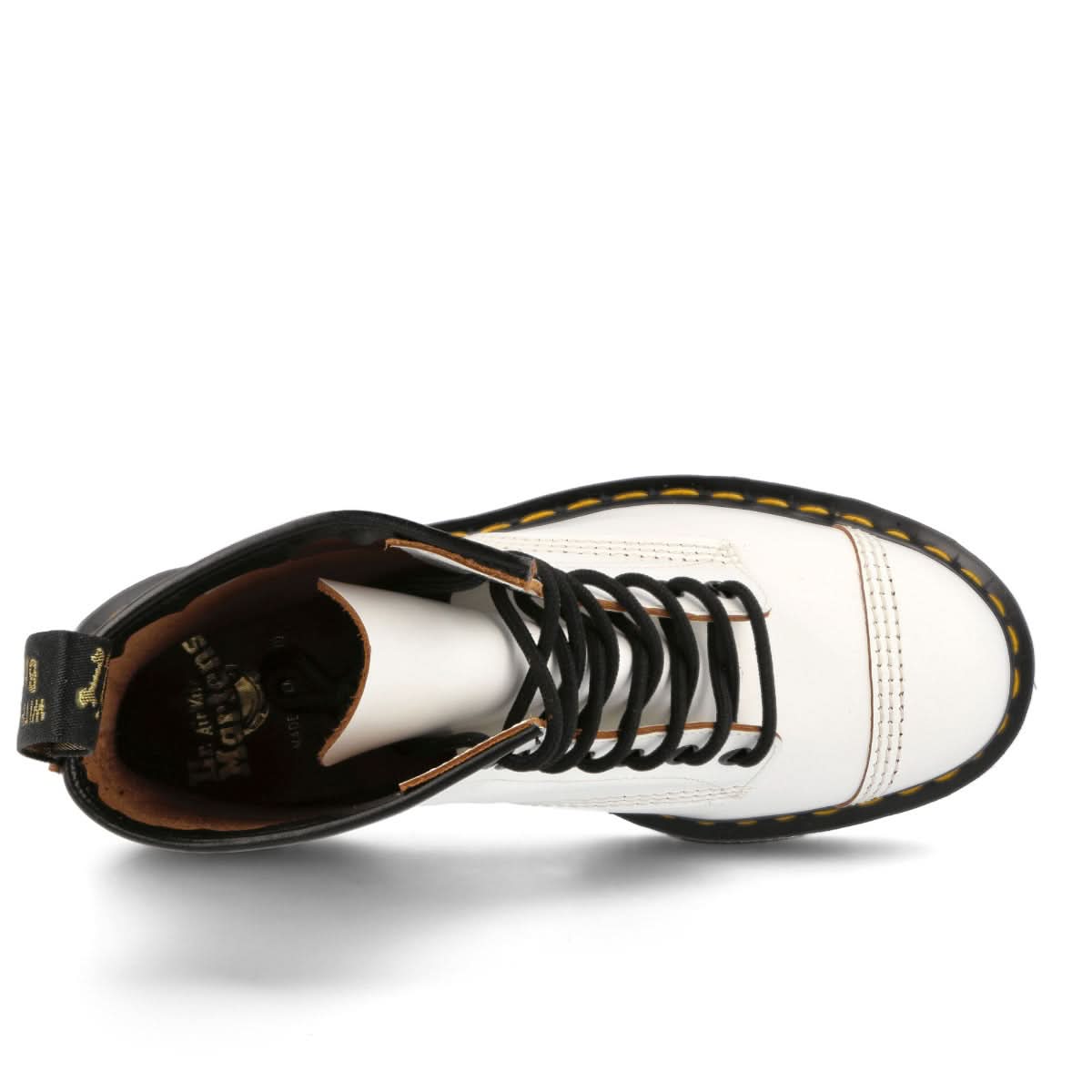 Dr. Martens 1460 Toe Cap Bex White Boots Detail view 2 | Gate