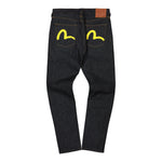 Yellow Seagull Print Jeans