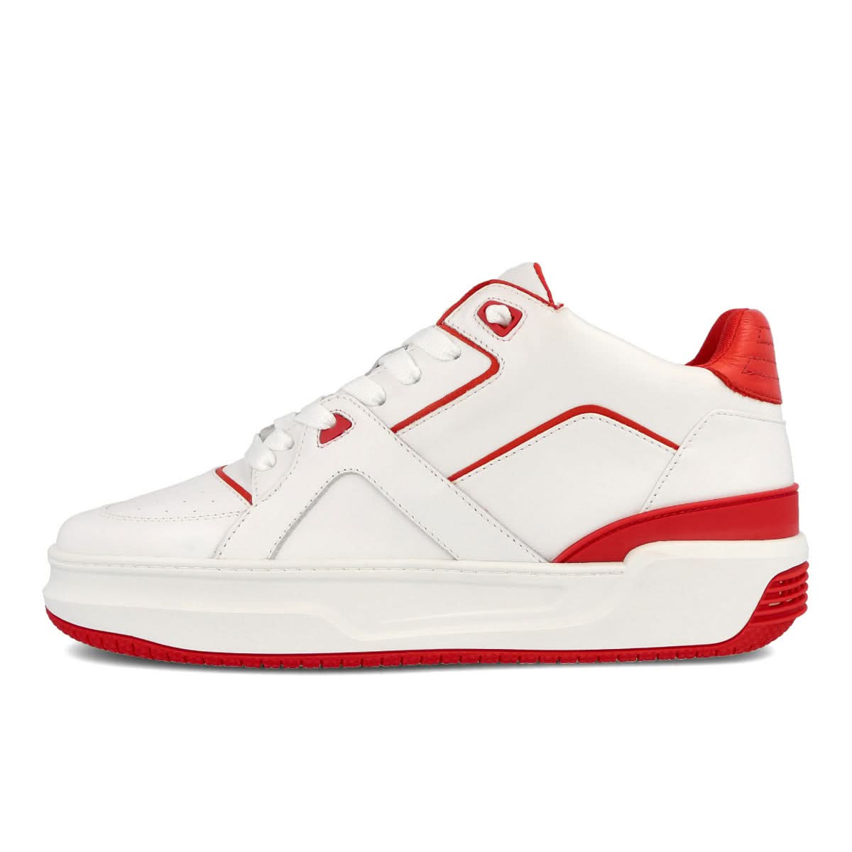 Just Don Courtside Lo White,Red Sneaker Detail view 1 | Gate