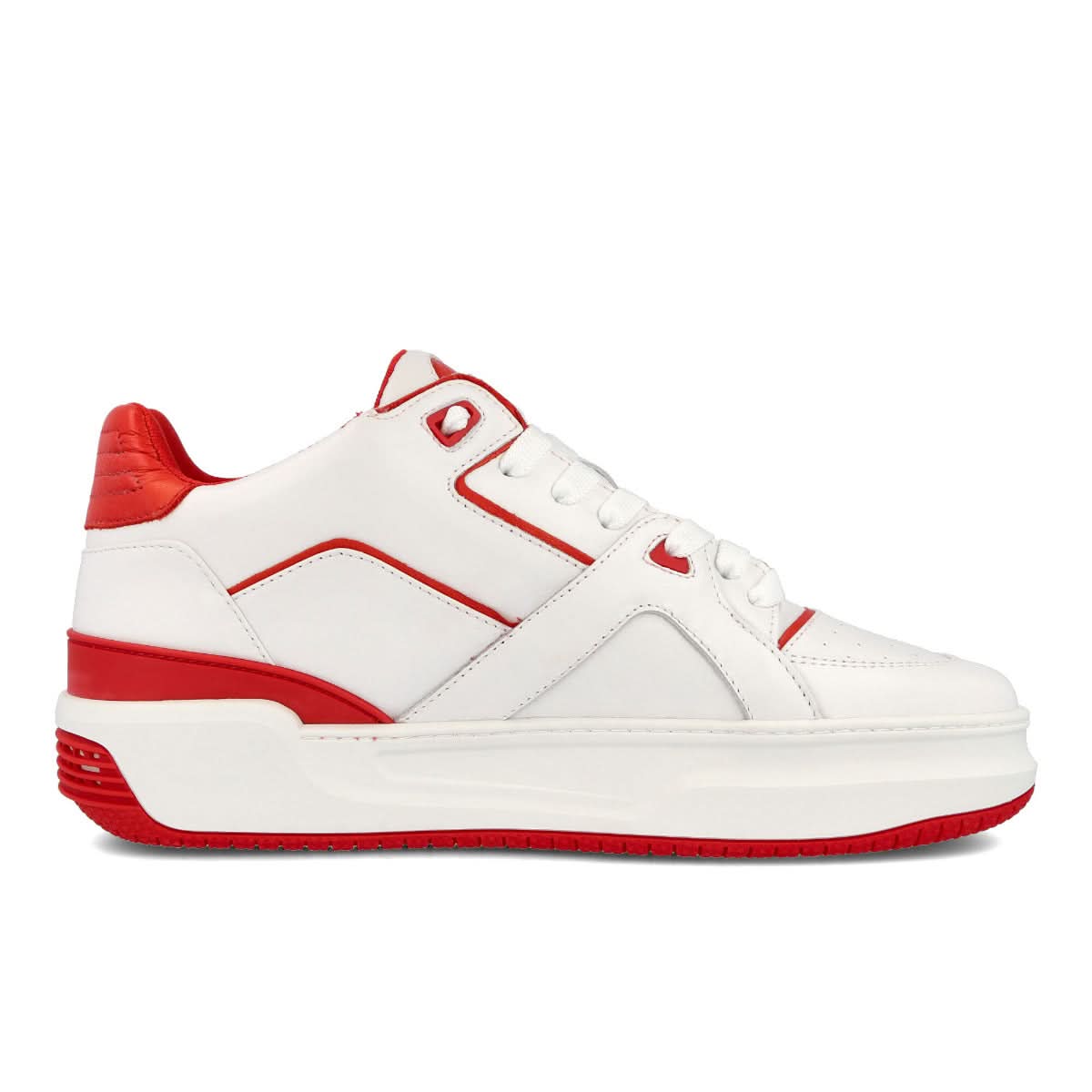 Just Don Courtside Lo White,Red Sneaker Detail view 3 | Gate