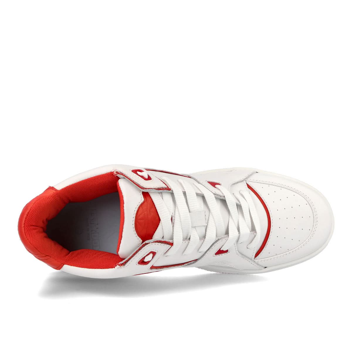 Just Don Courtside Lo White,Red Sneaker Detail view 2 | Gate