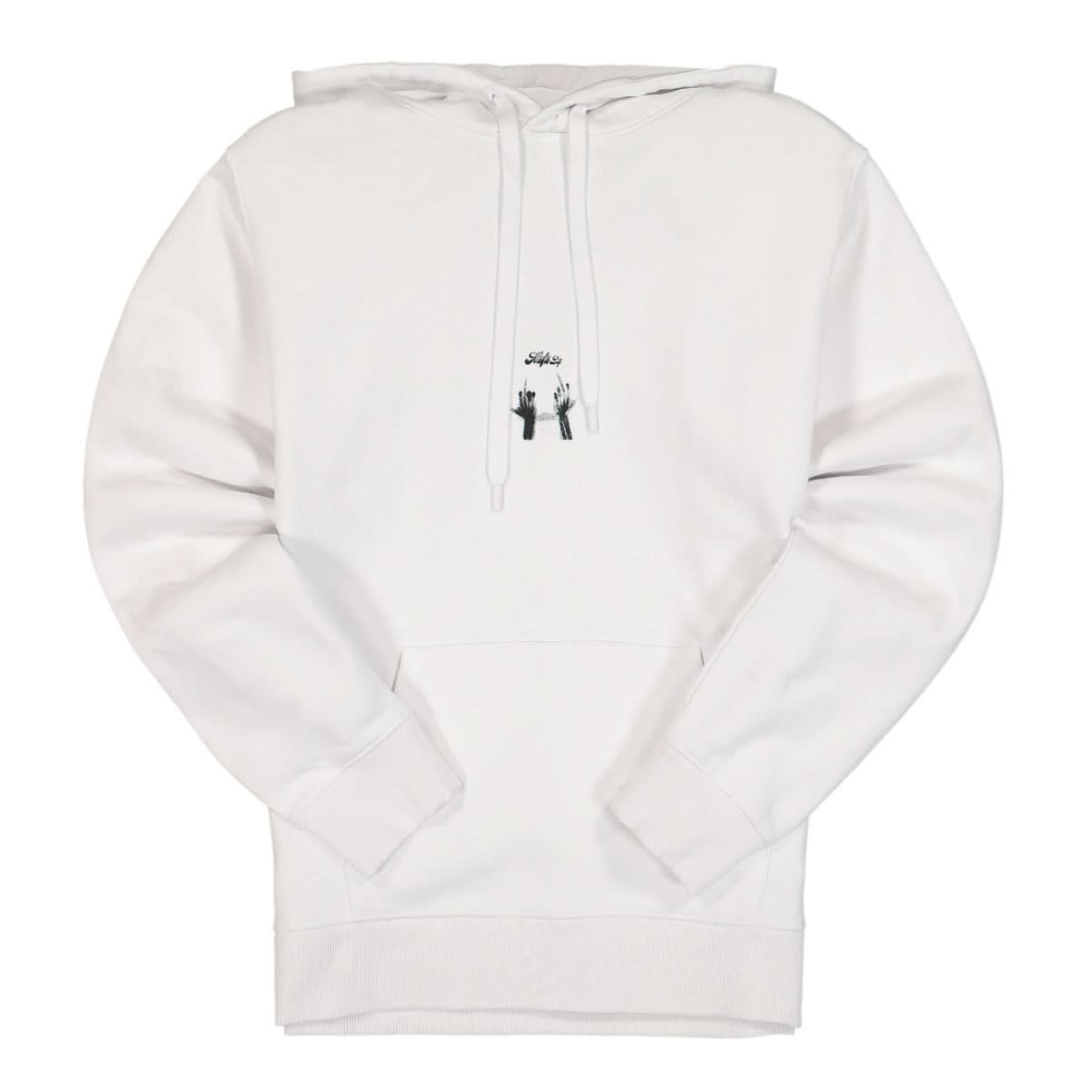 MSFTSrep Middlefingers Hoodie White Detail view 1 | Gate