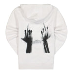 MSFTSrep Middlefingers Hoodie White Detail view 2 | Gate