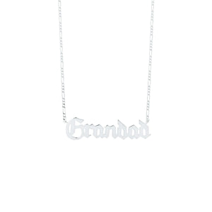 Maria Black Grandad Necklace Silver Detail view 1 | Gate