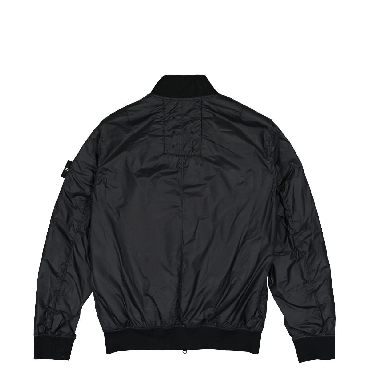 Stone Island Garment Dyed Packable Bomber Jacket Black Jackets 781542125.V0029 Detail View 1 | GATE