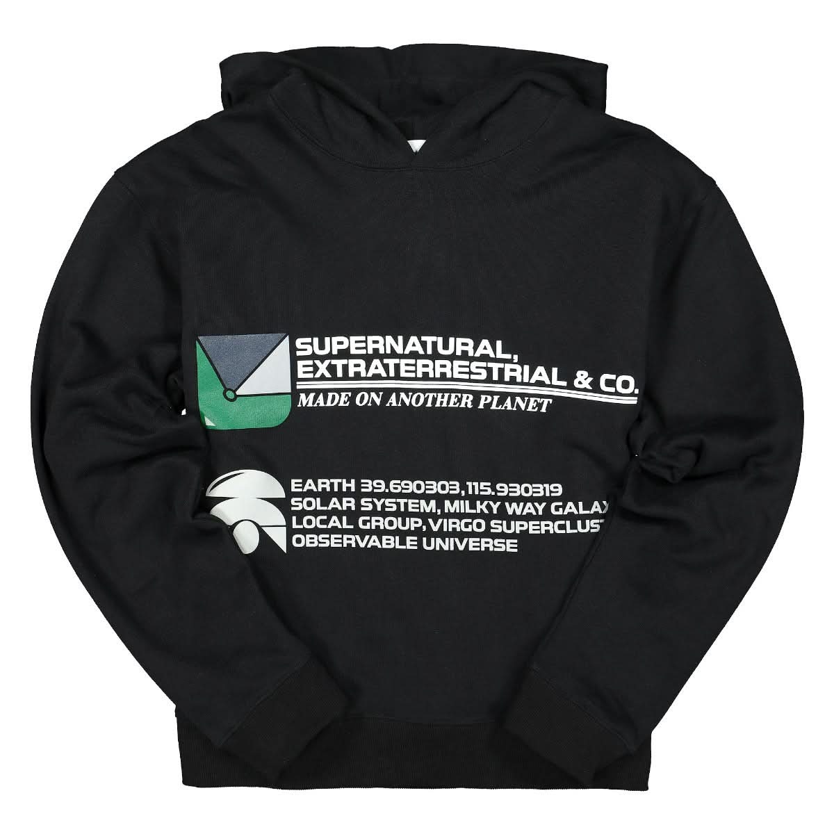 Xander Zhou Logo Hoodie Black Detail view 1 | Gate