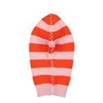 Striped Wool Cable Balaclava