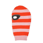 Striped Wool Cable Balaclava