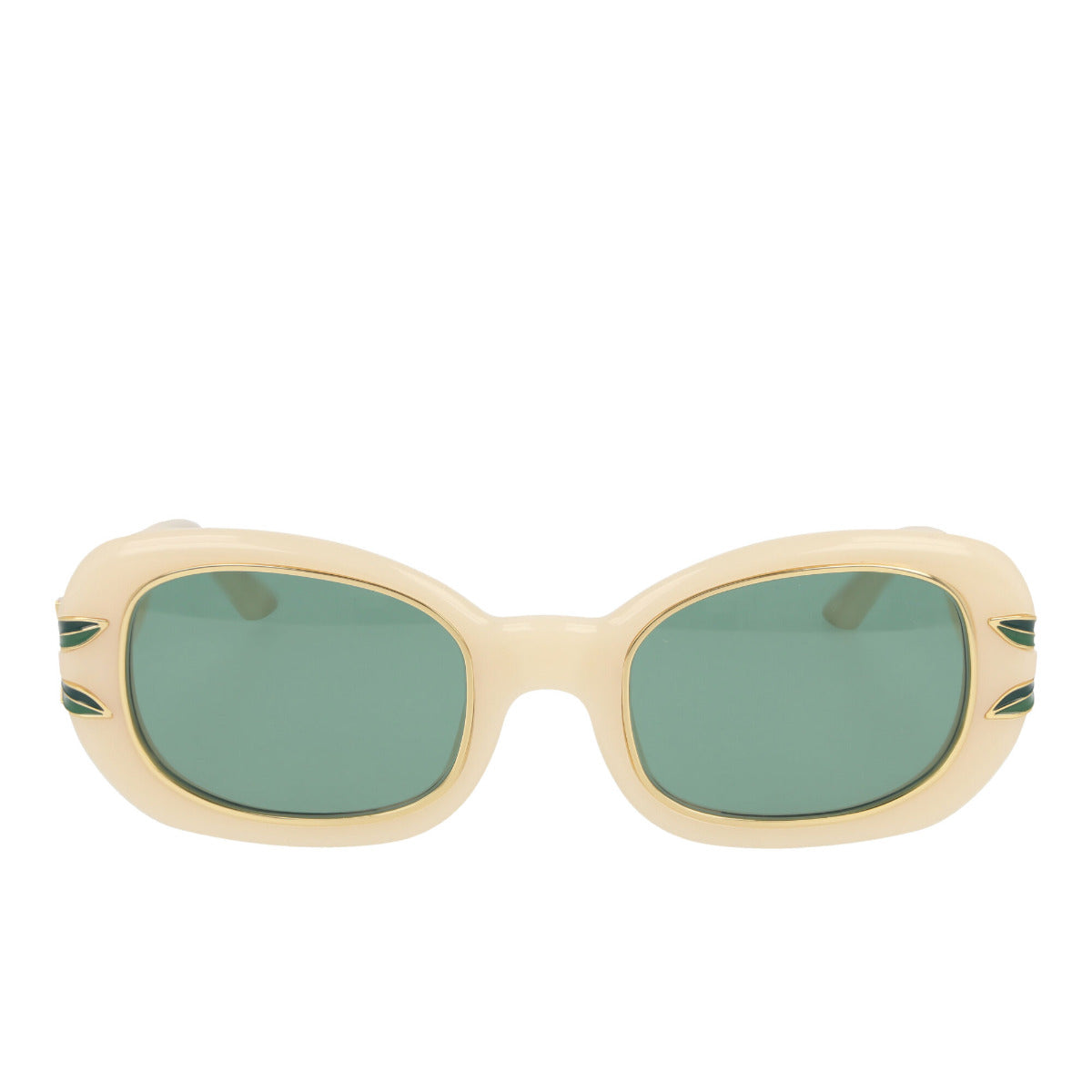 Oval Sunglasses with Laurel Detail