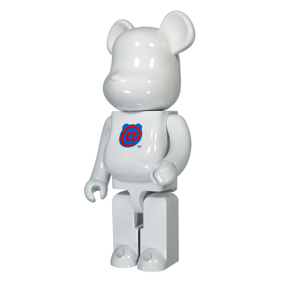 BE@RBRICK WHITE CHROME 1000％-