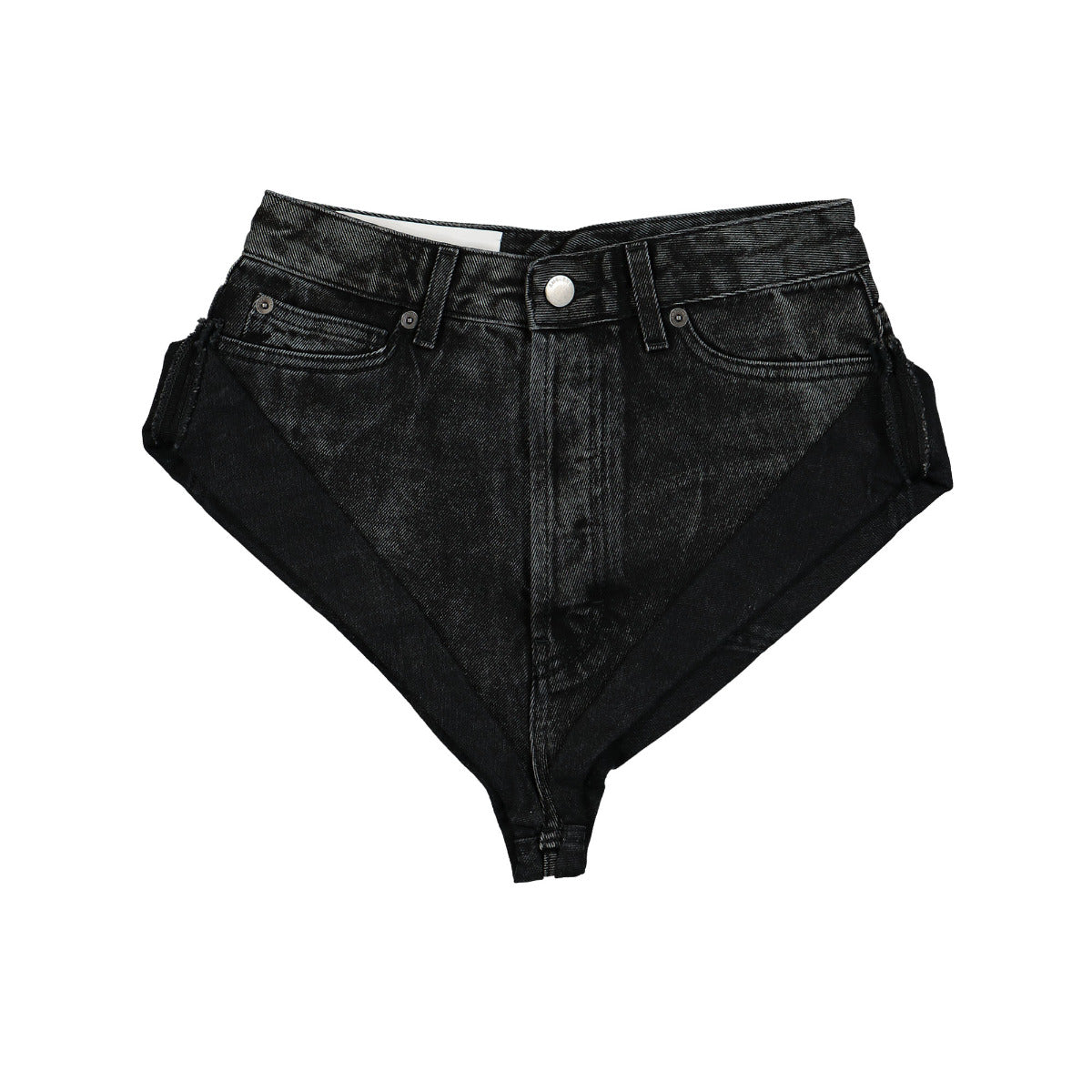 Buy GUOCAI Women Sexy Low Rise Club Thong Denim Jeans Shorts Micro Mini Hot  Pants Black L at Amazon.in