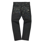 Marcelo Burlon - County of Milan Spot Stone Straight Leg Denim Black Detail view 1 | Gate