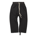 Cargo Drawstring Cropped Trousers