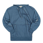 Feng Chen Wang Pleated and Printed Hoodie Blue Detail view 1 | Gate