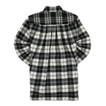 Pleated Flannel Shirt