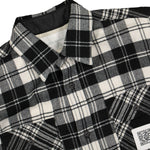 Pleated Flannel Shirt