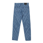 5 Pocket Denim Trousers With Print