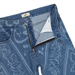 5 Pocket Denim Trousers With Print