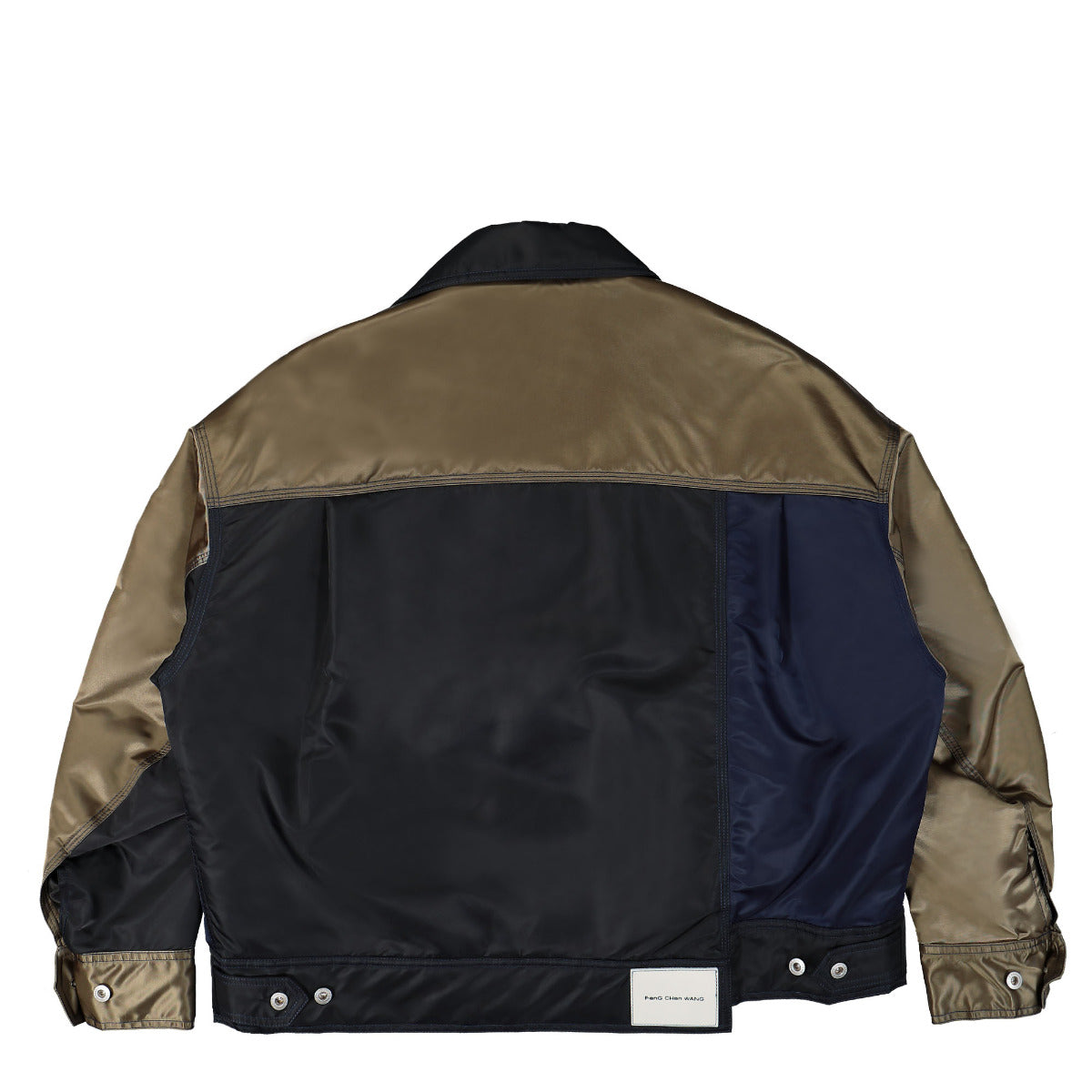 Deconstructed Nylon Panelled Jacket
