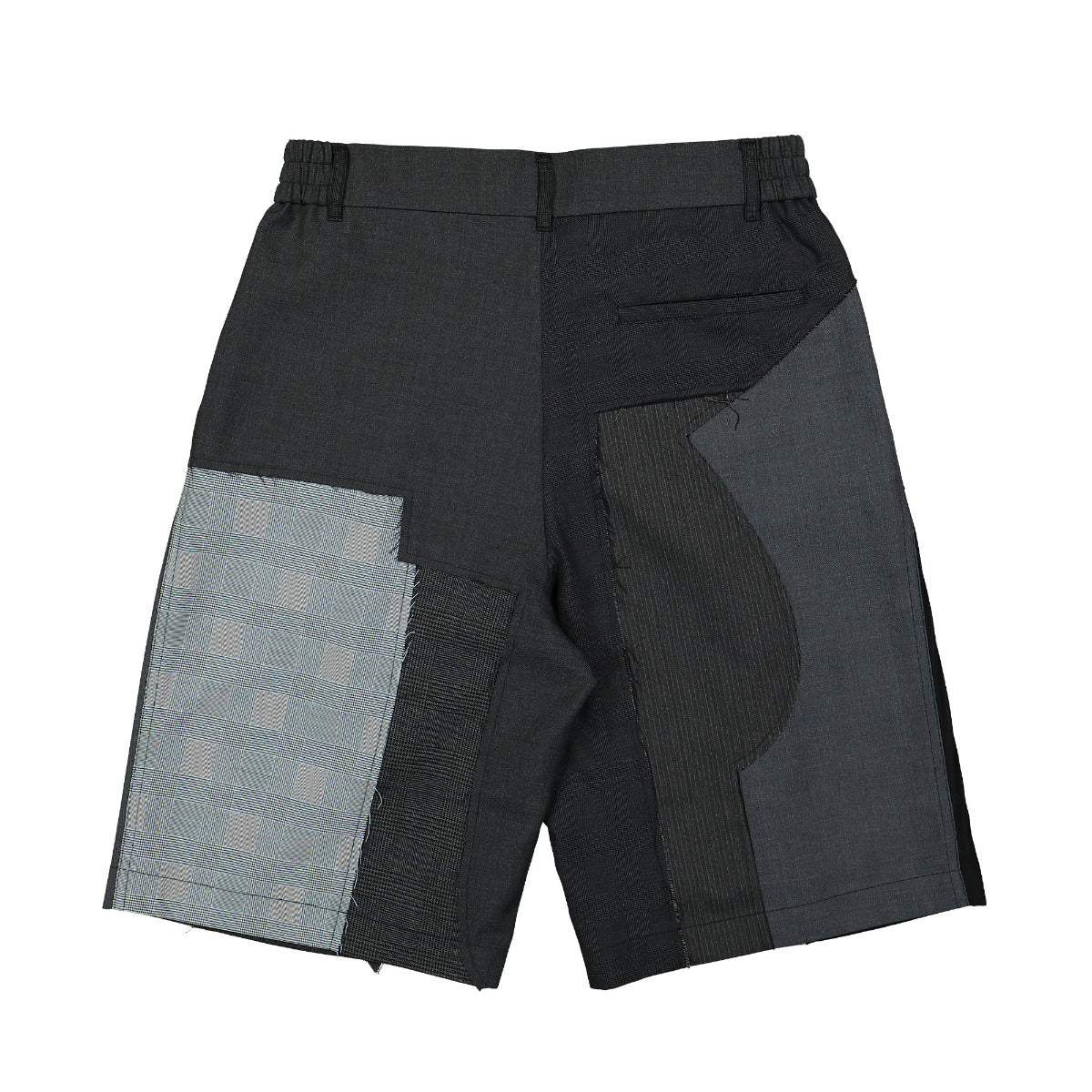 Wool Patchwork Shorts