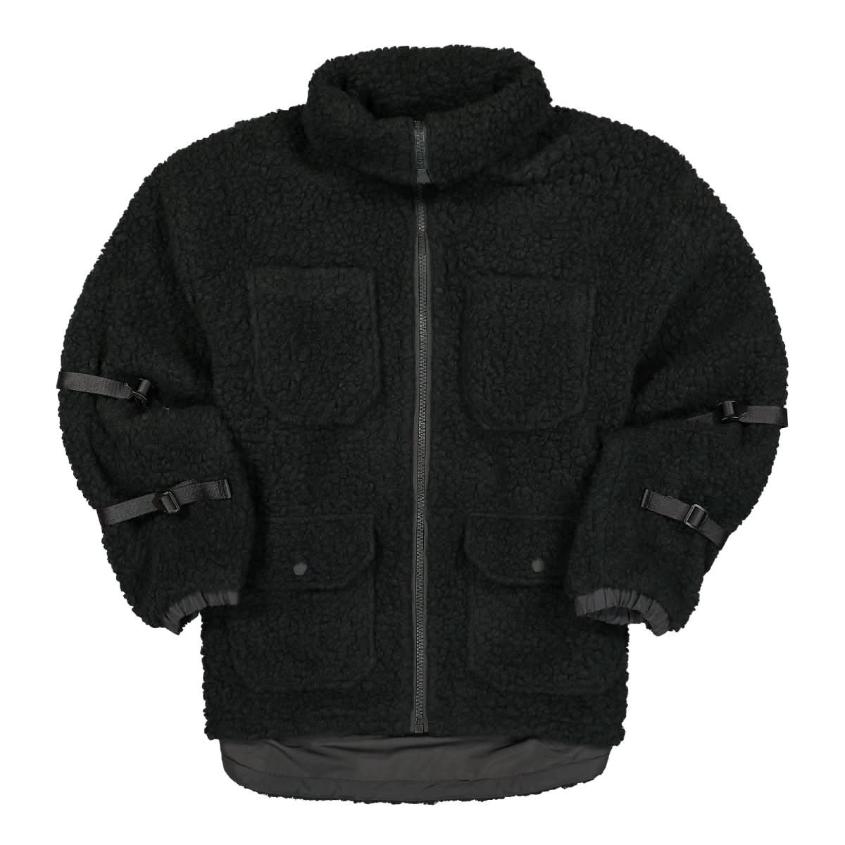Heron Preston Polar Fleece Jacket Black Detail view 1 | Gate
