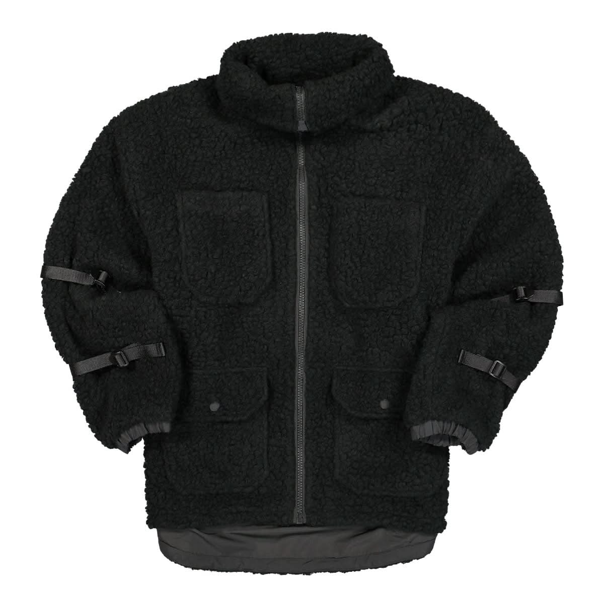 Heron Preston Polar Fleece Jacket Black Detail view 2 | Gate