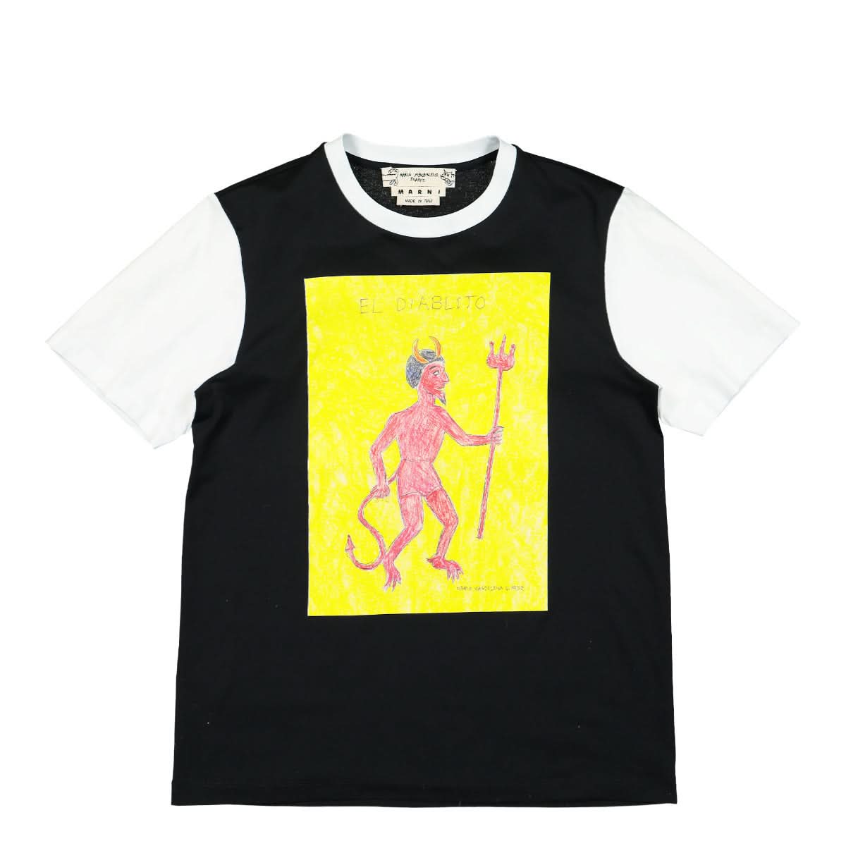 Marni El Diablito T-Shirt Black Detail view 1 | Gate