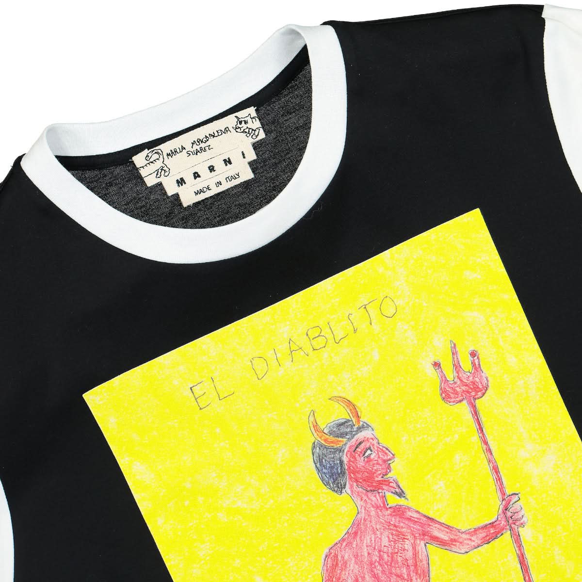 Marni El Diablito T-Shirt Black Detail view 3 | Gate