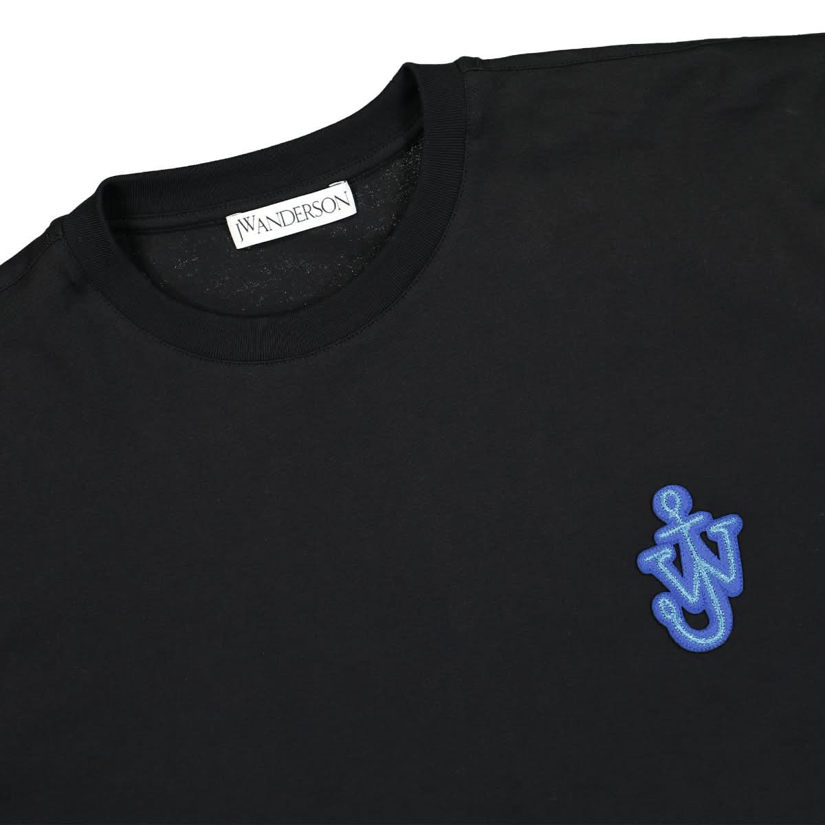 JW Anderson Anchor Patch T-Shirt Black Detail view 3 | Gate