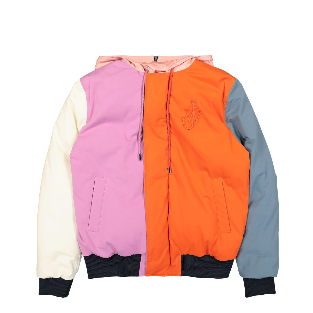 Padded Colour Block Bomber Jacket