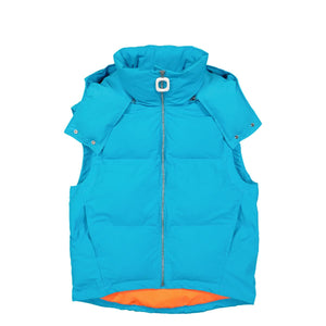 Contrast Hood Puffer Gilet