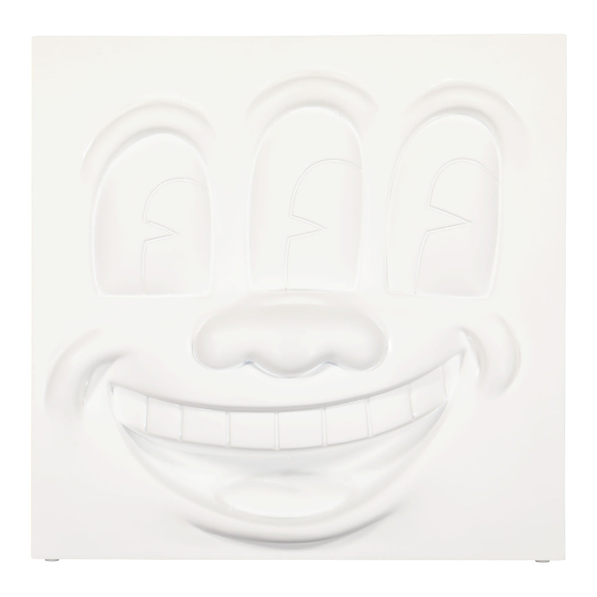 Keith Haring Three Eyed Smiling Face Statue | GATE