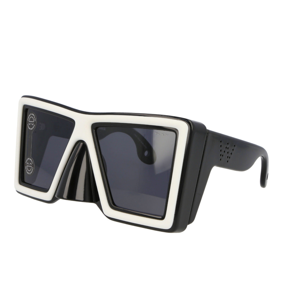 Otherworldly Sunglasses (Black / Off-White) – Congruent Space *₊˚⁎*₊