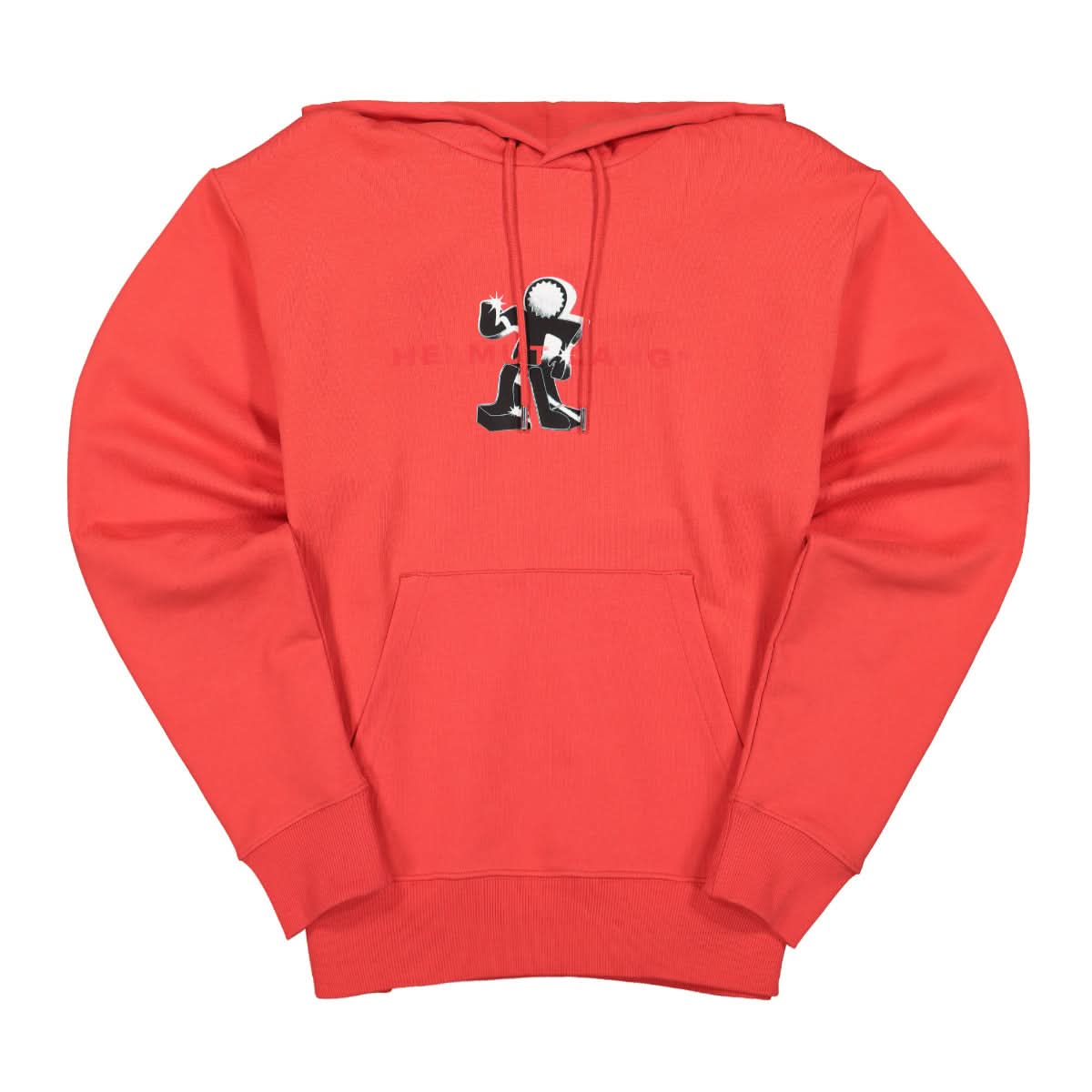 Helmut Lang Figure Hoodie Red Detail view 1 | Gate