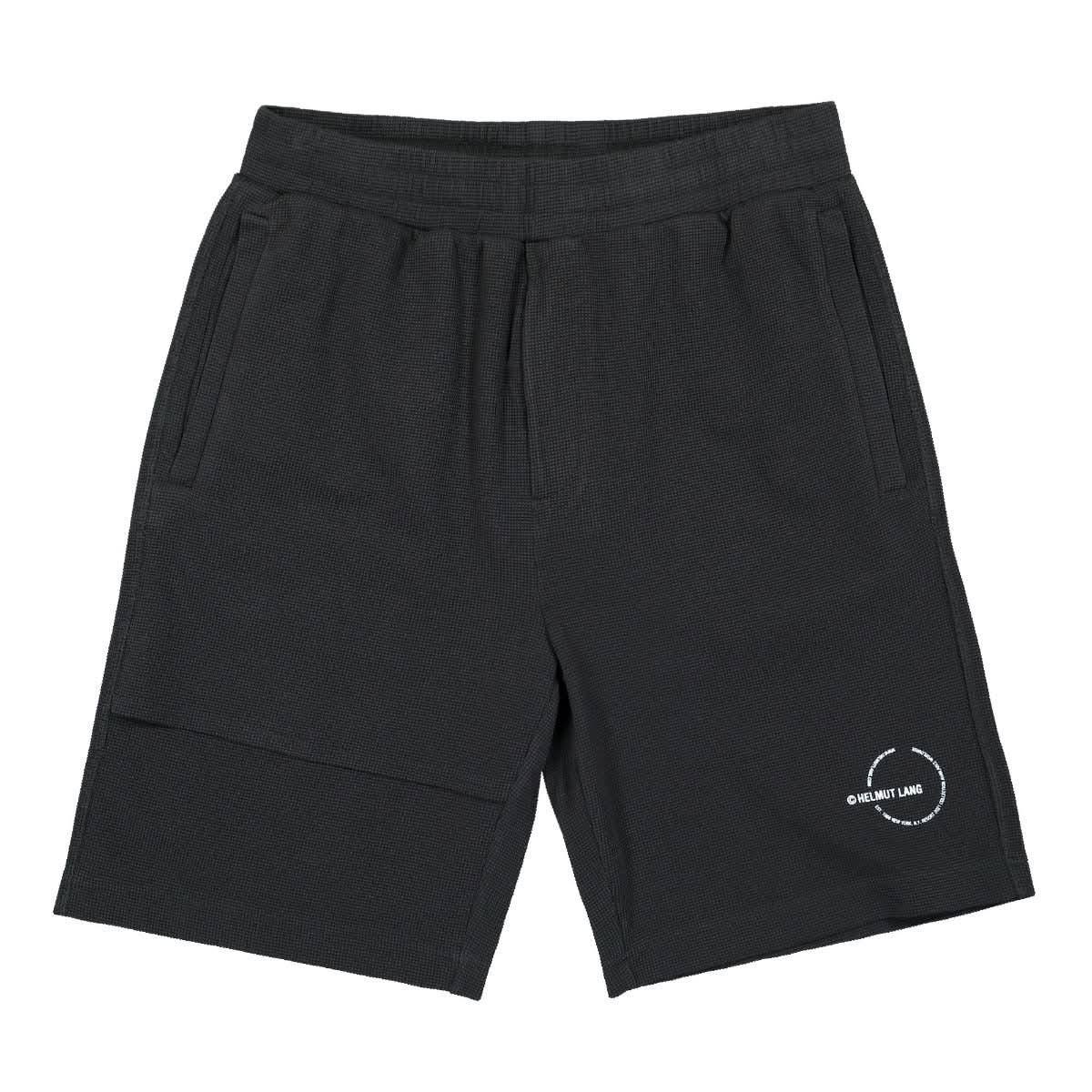 Helmut Lang Waffle Shorts Black Detail view 1 | Gate