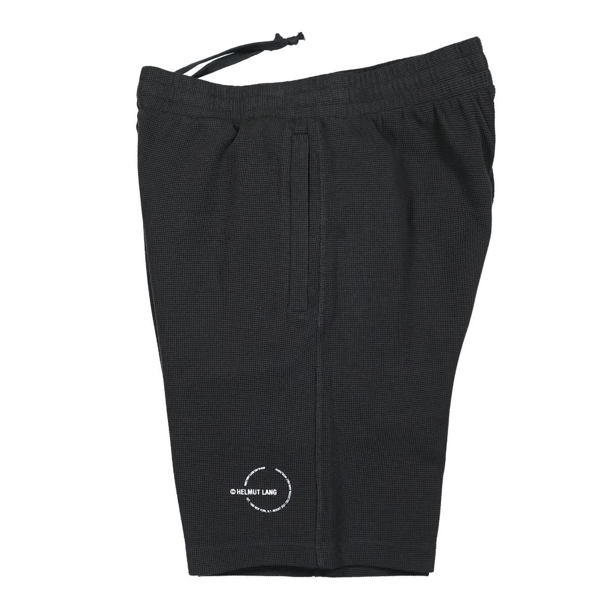 Helmut Lang Waffle Shorts Black Detail view 5 | Gate