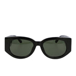 Linda Farrow Debbie D-Frame Sun Glasses Black,Gold Detail view 2 | Gate