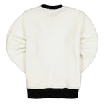 Terry Colour Block Embroidered Sweatshirt