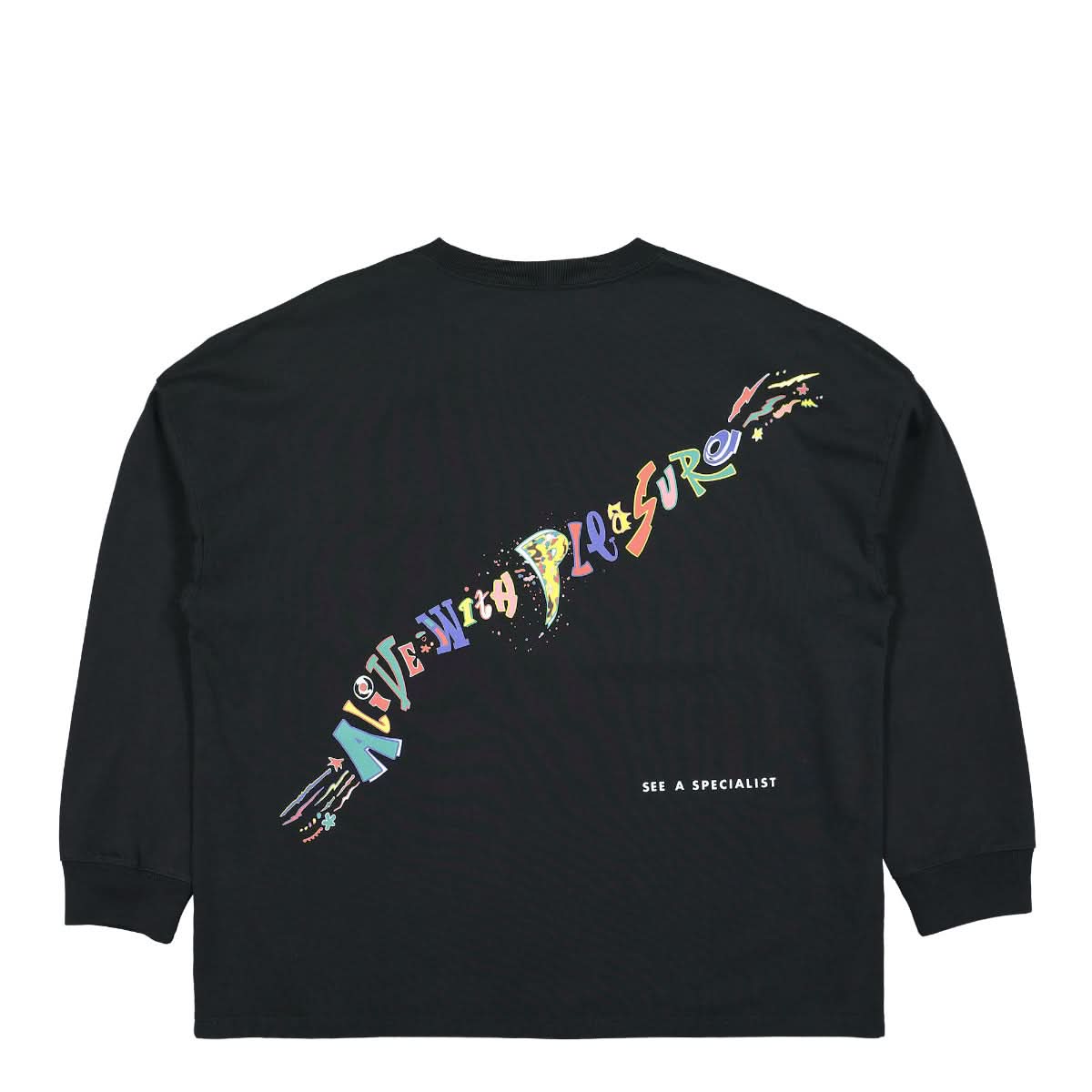 Martine Rose Novelty Oversized L/S T-Shirt Black Detail view 2 | Gate
