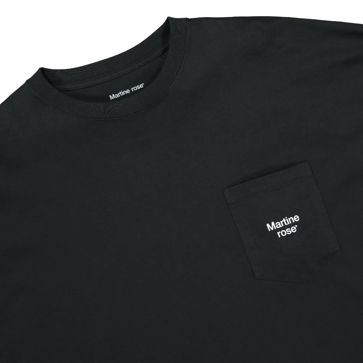 Martine Rose Novelty Oversized L/S T-Shirt Black Detail view 3 | Gate
