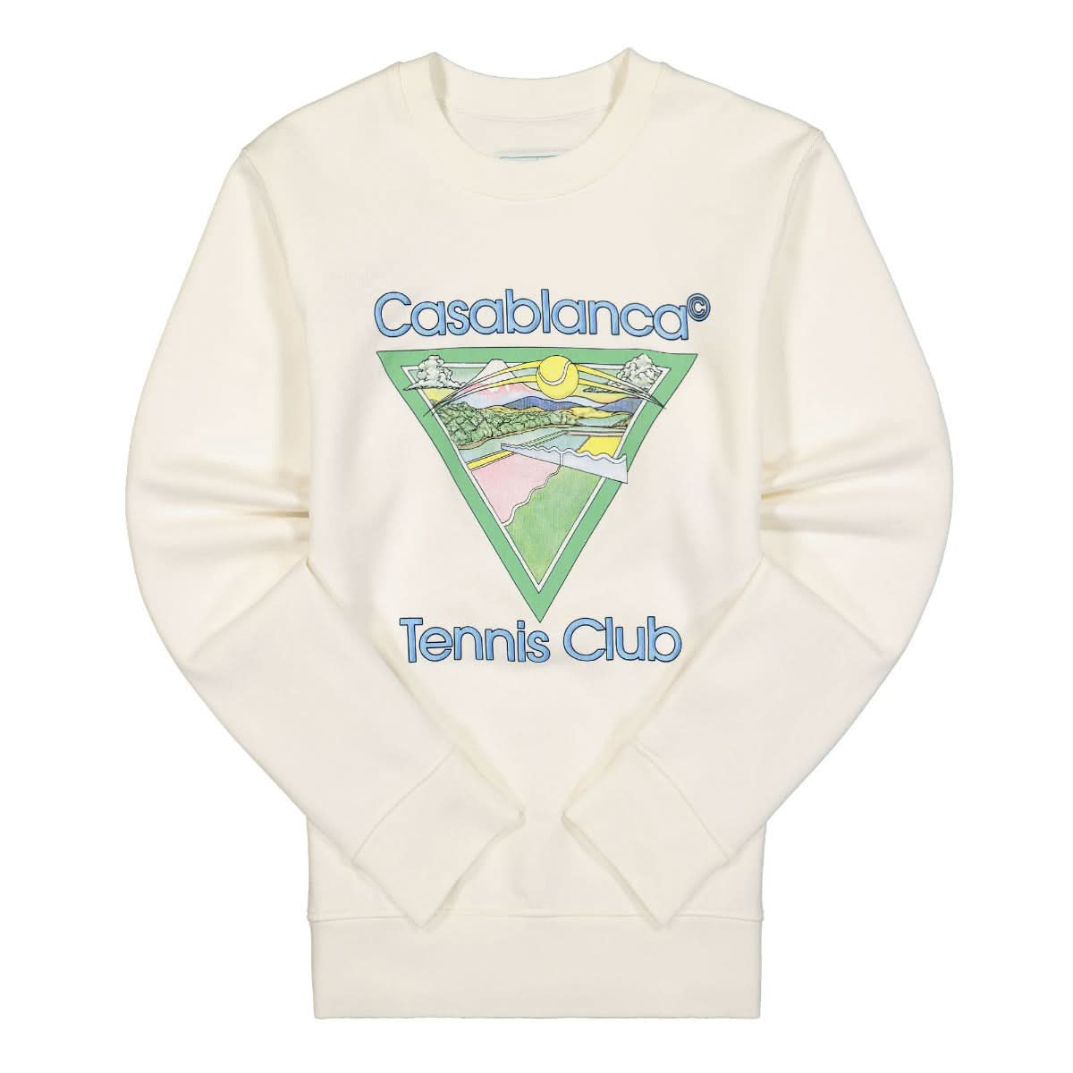 Casablanca Screen Printed Sweatshirt White Detail view 1 | Gate