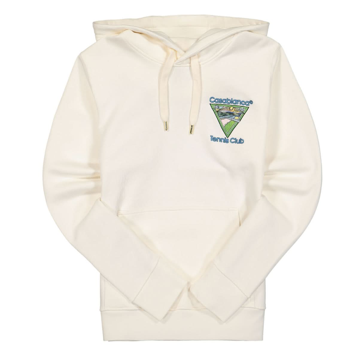 Casablanca Embroidered Hooded Sweatshirt White Detail view 1 | Gate