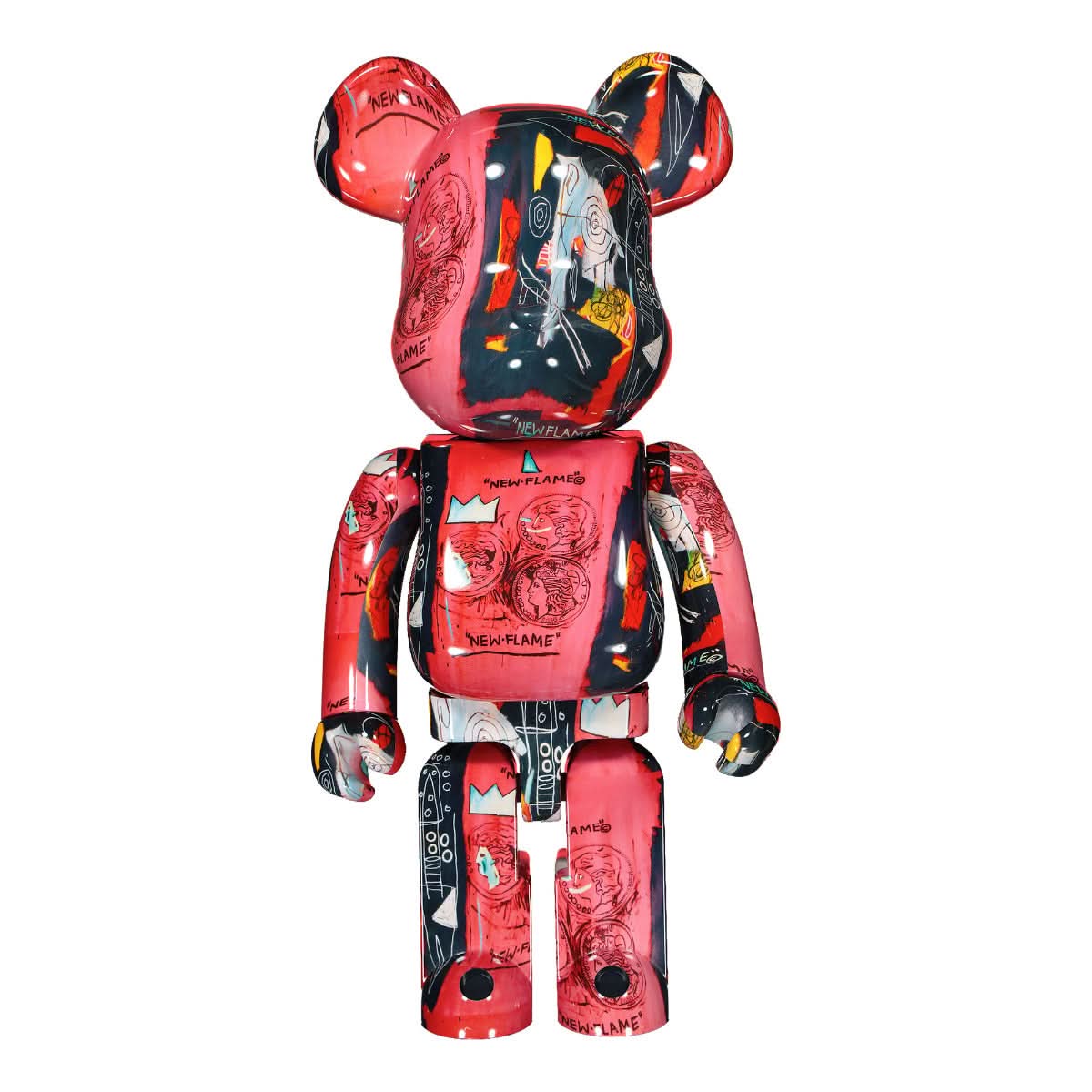 Medicom Be@rbrick Jean Michel Basquiat #1 1000% Multicolor Detail view 2 | Gate