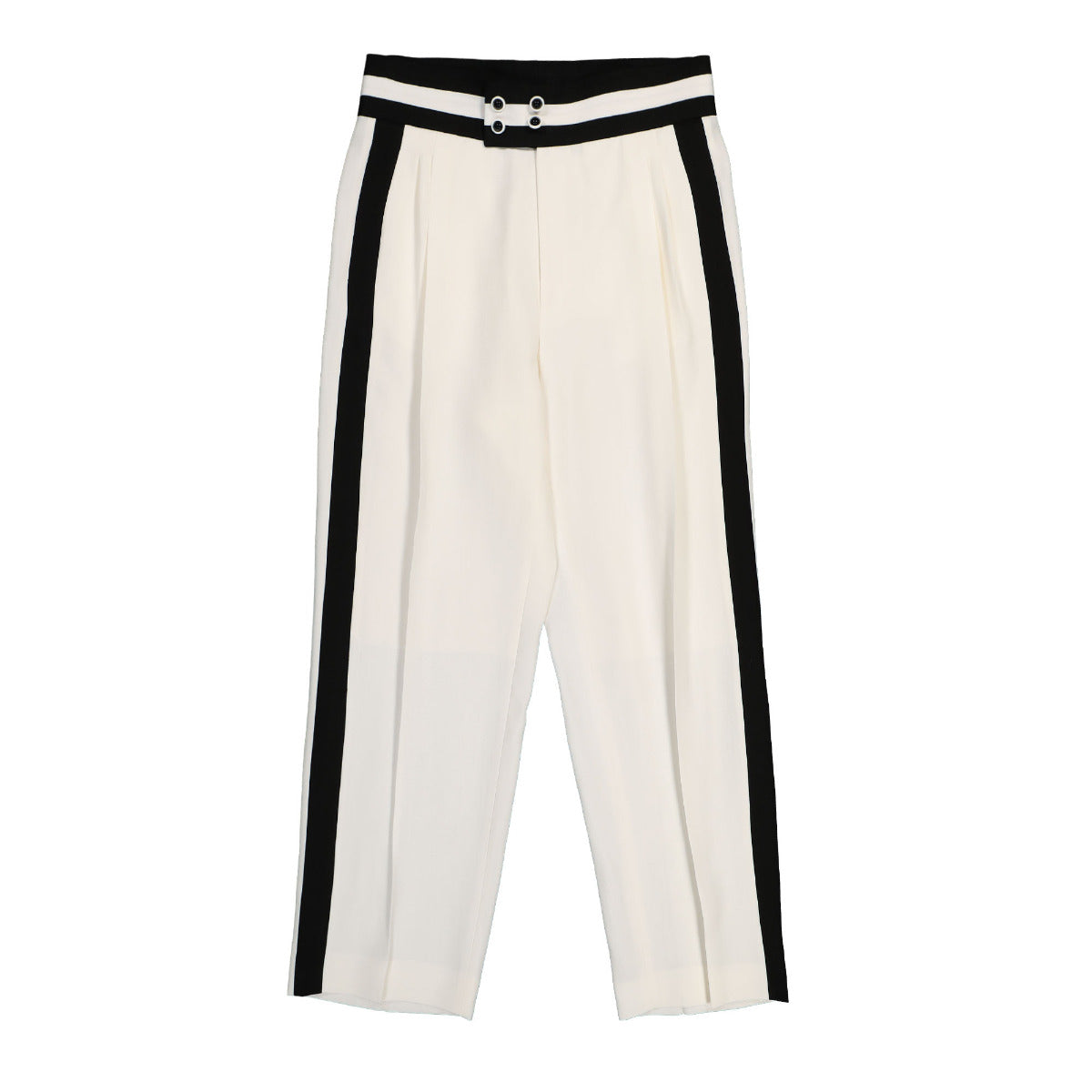 High Waisted Cummerbund Trousers